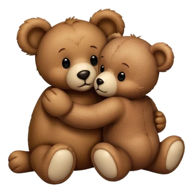teddy bear kissing another teddy bear sticker