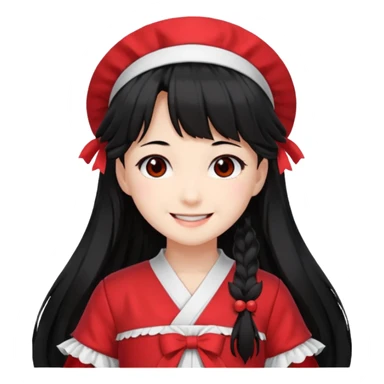reimu hakurei from touhou project 07 sticker