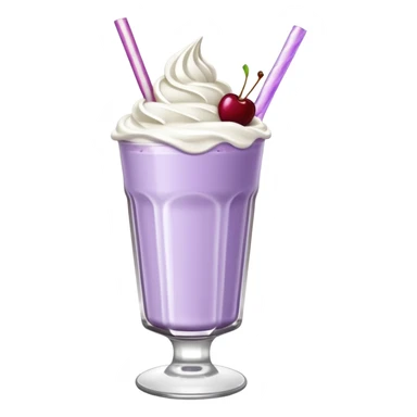 Milkshake light purple with high glass sticker