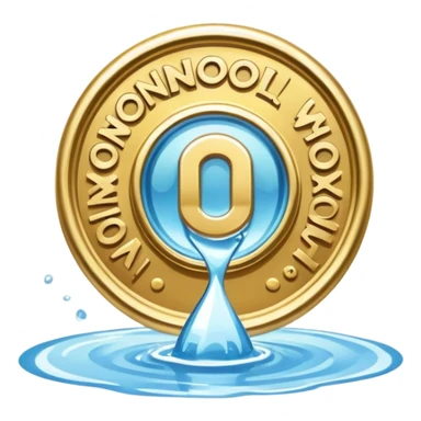 water works monopoly badge  sticker