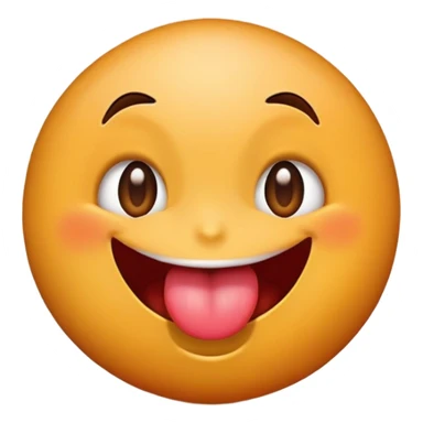 Emoji with eyes rolling up and tongue out and make him look zesty sticker