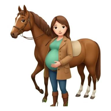 maternity with horce sticker