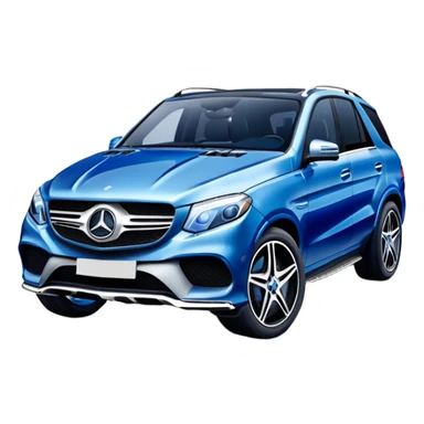 Mercedes GLE blue sticker