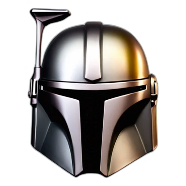 mandalorian shinny helmet sticker