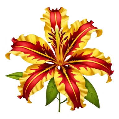 Gloriosa lily sticker