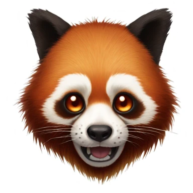 Zombie red panda sticker