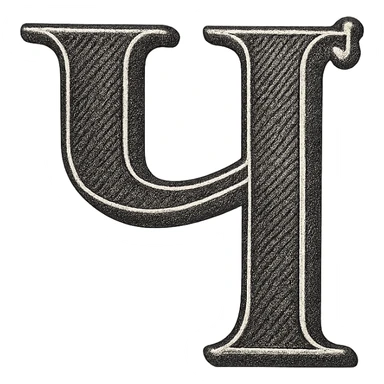 Ч in the style of the provided example sticker