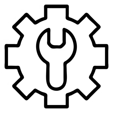 minecraft-stlye settings icon sticker