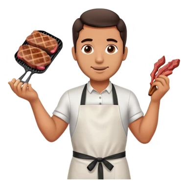 Checo Pérez haciendo una carne asada  sticker