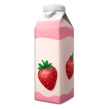 strawberry milk carton sticker
