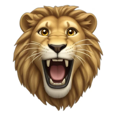 lion roar sticker