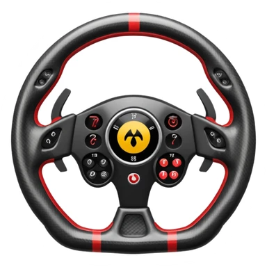 F1 steering wheel sticker