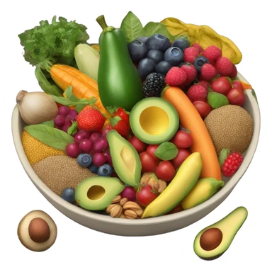 bowl of healthy food sticker