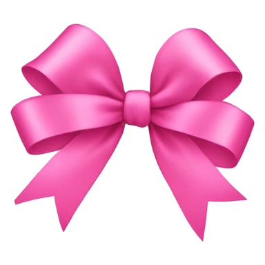 Pink ribbon bow sticker