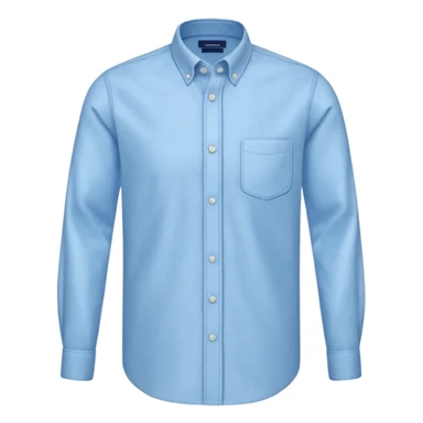 light blue oxford shirt sticker