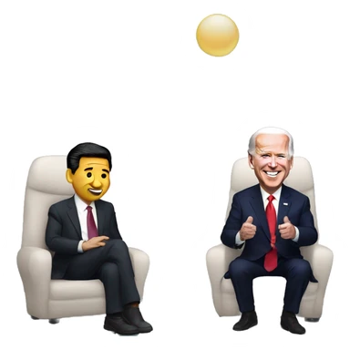 Joe Biden and Xi Jingping traveling the Himalayas sticker
