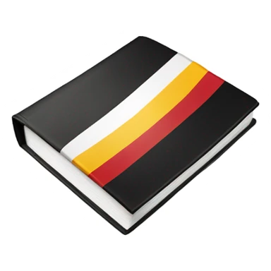 German flag book sticker