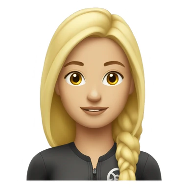 SoulCycle blond girl rider sticker