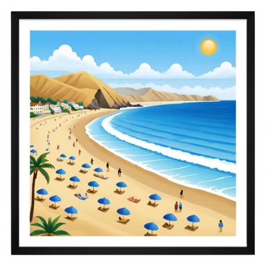 Beach from Lima, Peru sticker