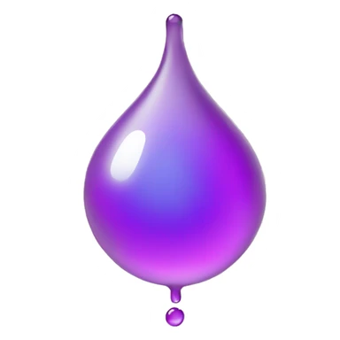 a droplet behind a molecule sticker