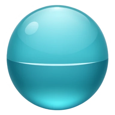 aqua color sphere sticker