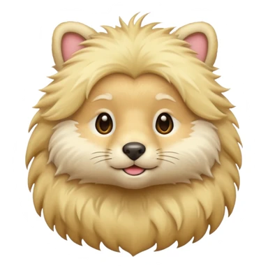 blonde animal sticker
