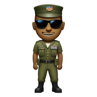 Sassy gay army guy sticker