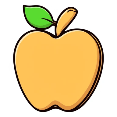 delicious apple cookie sticker