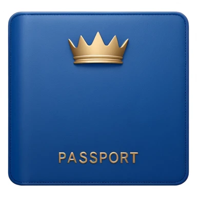 aesthetic british passport in the style of apple emoji sticker