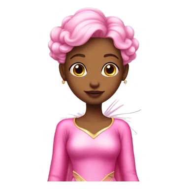 Princess fairy with bubblegum pink clothes sticker