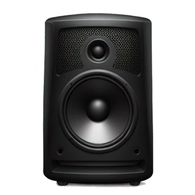 Big black speaker sticker