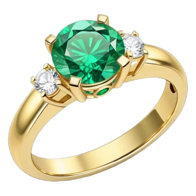 glitter esmerald married ring sticker