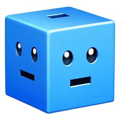 Geometry Dash cube character sticker
