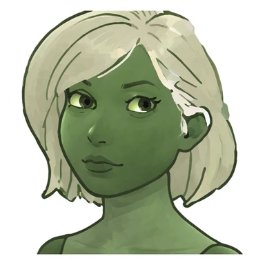 Girl with blond hair sticker