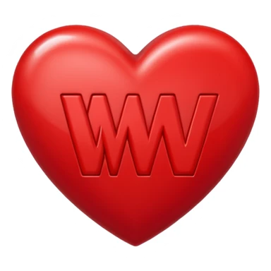 the letters M & v in a heart sticker