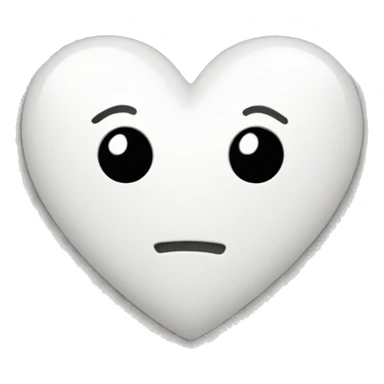 A white heart with the number 24 in the middle sticker