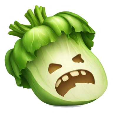 a eaten vegetable sticker