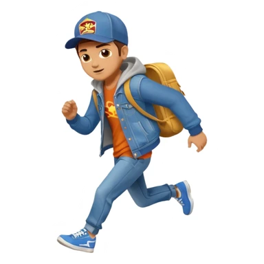 Subway surfers jake full body running  sticker