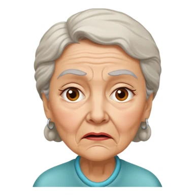  abuela con confundida sticker