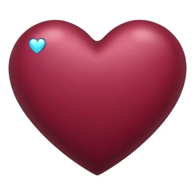 Corazón de color vinotinto sticker