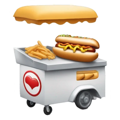 Carrito de hot dogs y hamburguesas qué lleva por nombre  NURSE sticker