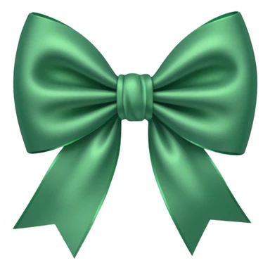 Coquette bow green sticker