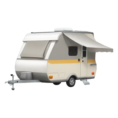 camper with door on left hand side and awning sticker