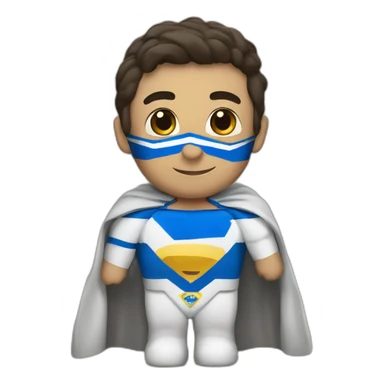 israeli superman with israel flag as cape sticker