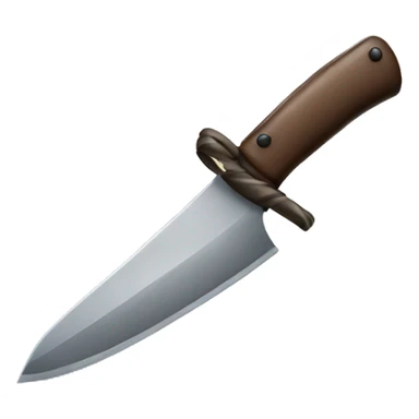 A knife with a bow sticker
