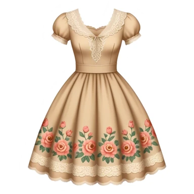 Vintage dress sticker