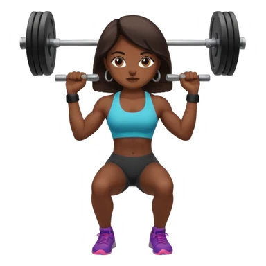 Mexican Girl lifting weights sticker
