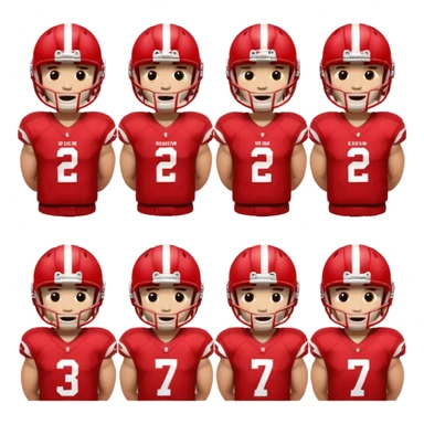 college football players helmets red  sticker