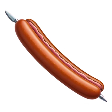 sausage with a blade inside sticker