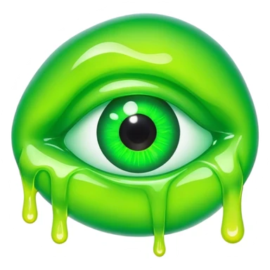 gummy neon melted eye sticker